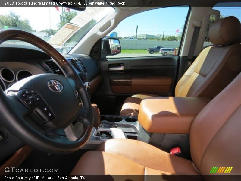 Super White / Red Rock 2013 Toyota Tundra Limited CrewMax 4x4
