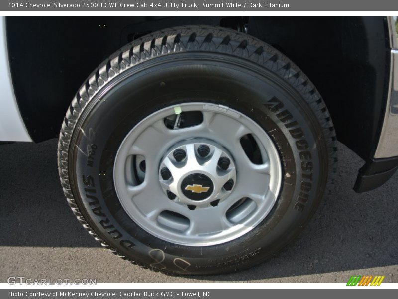 Summit White / Dark Titanium 2014 Chevrolet Silverado 2500HD WT Crew Cab 4x4 Utility Truck
