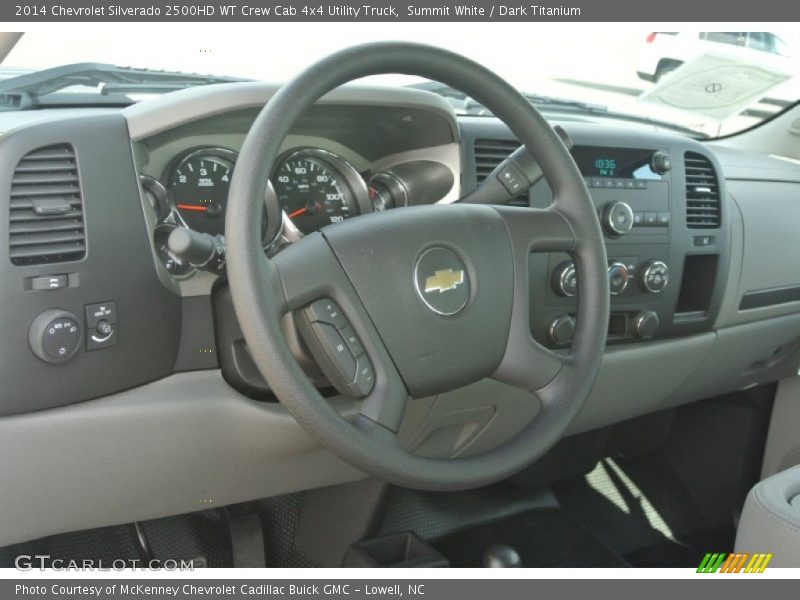 Summit White / Dark Titanium 2014 Chevrolet Silverado 2500HD WT Crew Cab 4x4 Utility Truck