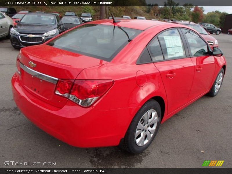 Red Hot / Jet Black/Medium Titanium 2014 Chevrolet Cruze LS