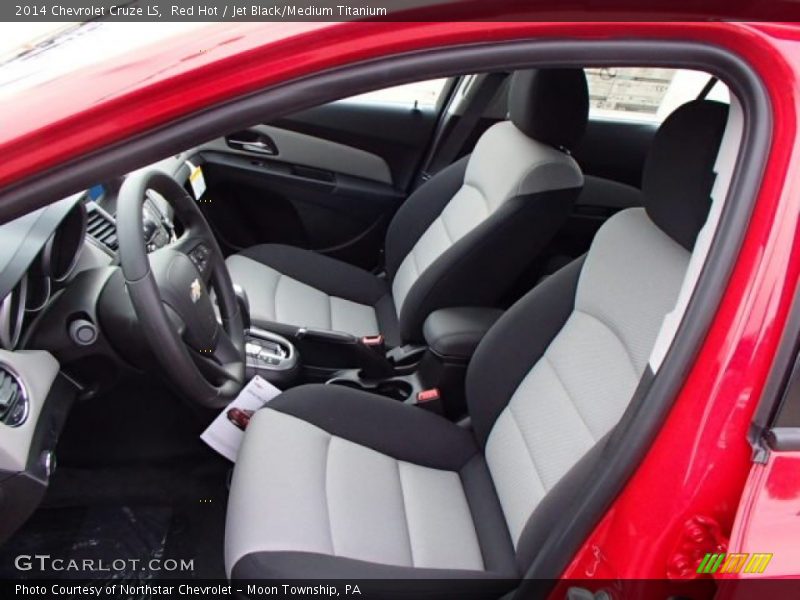 Red Hot / Jet Black/Medium Titanium 2014 Chevrolet Cruze LS