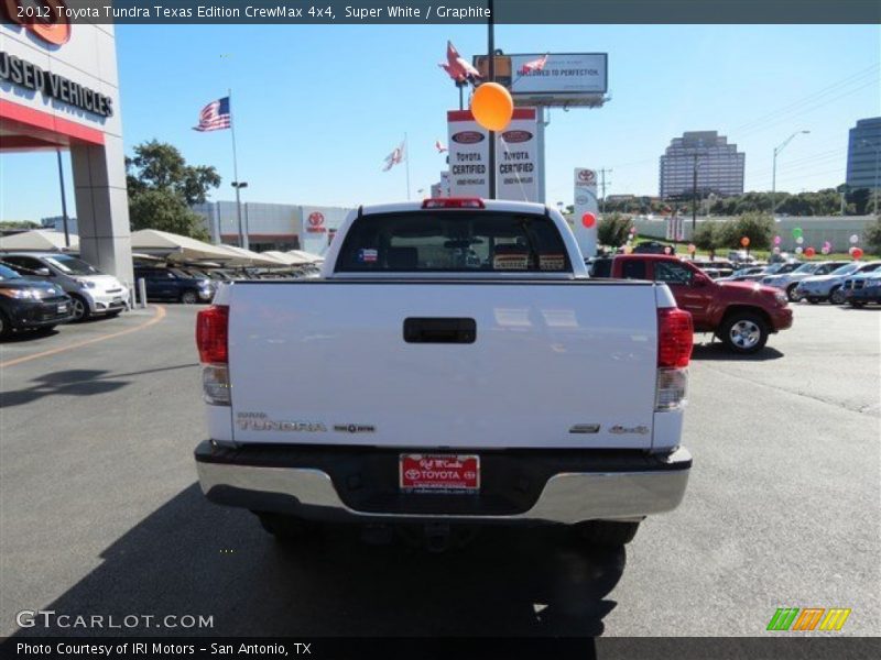 Super White / Graphite 2012 Toyota Tundra Texas Edition CrewMax 4x4