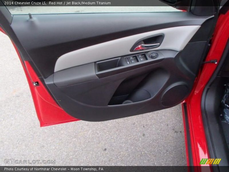 Red Hot / Jet Black/Medium Titanium 2014 Chevrolet Cruze LS