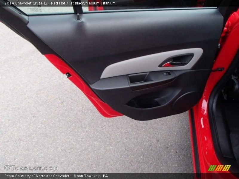 Red Hot / Jet Black/Medium Titanium 2014 Chevrolet Cruze LS
