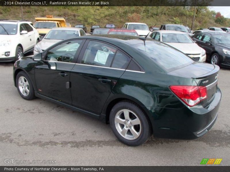 Rainforest Green Metallic / Jet Black 2014 Chevrolet Cruze LT