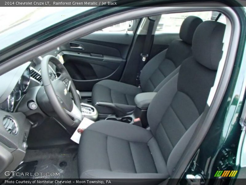 Rainforest Green Metallic / Jet Black 2014 Chevrolet Cruze LT