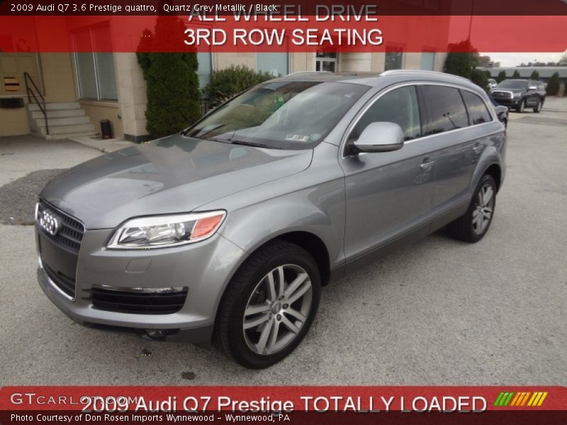 Quartz Grey Metallic / Black 2009 Audi Q7 3.6 Prestige quattro