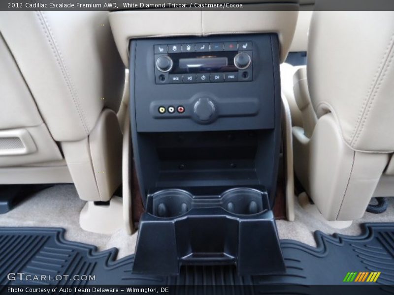 White Diamond Tricoat / Cashmere/Cocoa 2012 Cadillac Escalade Premium AWD
