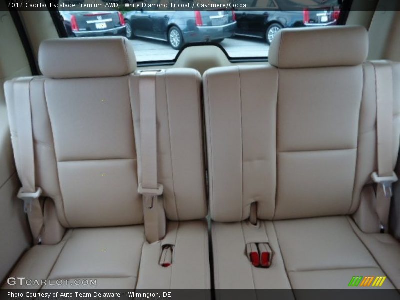 White Diamond Tricoat / Cashmere/Cocoa 2012 Cadillac Escalade Premium AWD