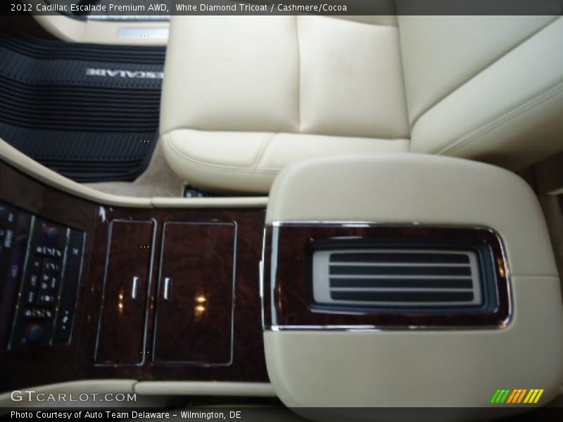 White Diamond Tricoat / Cashmere/Cocoa 2012 Cadillac Escalade Premium AWD