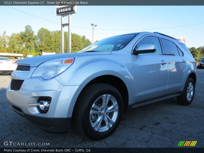 Silver Ice Metallic / Jet Black 2013 Chevrolet Equinox LT