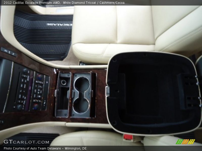 White Diamond Tricoat / Cashmere/Cocoa 2012 Cadillac Escalade Premium AWD