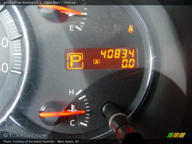 Super Black / Charcoal 2009 Nissan Maxima 3.5 S