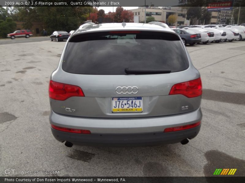 Quartz Grey Metallic / Black 2009 Audi Q7 3.6 Prestige quattro