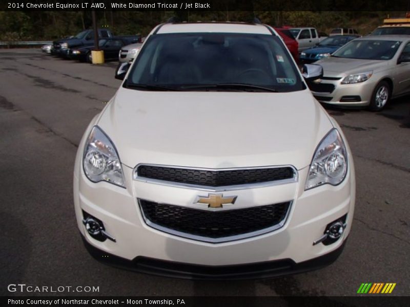 White Diamond Tricoat / Jet Black 2014 Chevrolet Equinox LT AWD
