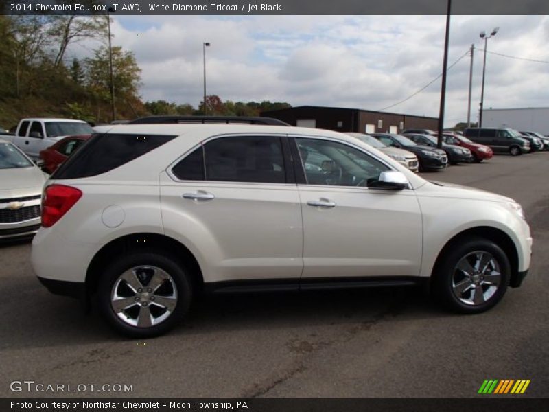 White Diamond Tricoat / Jet Black 2014 Chevrolet Equinox LT AWD