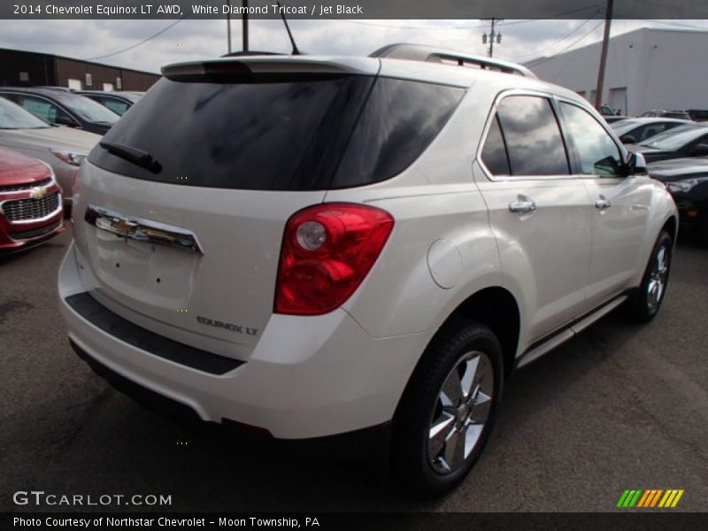 White Diamond Tricoat / Jet Black 2014 Chevrolet Equinox LT AWD