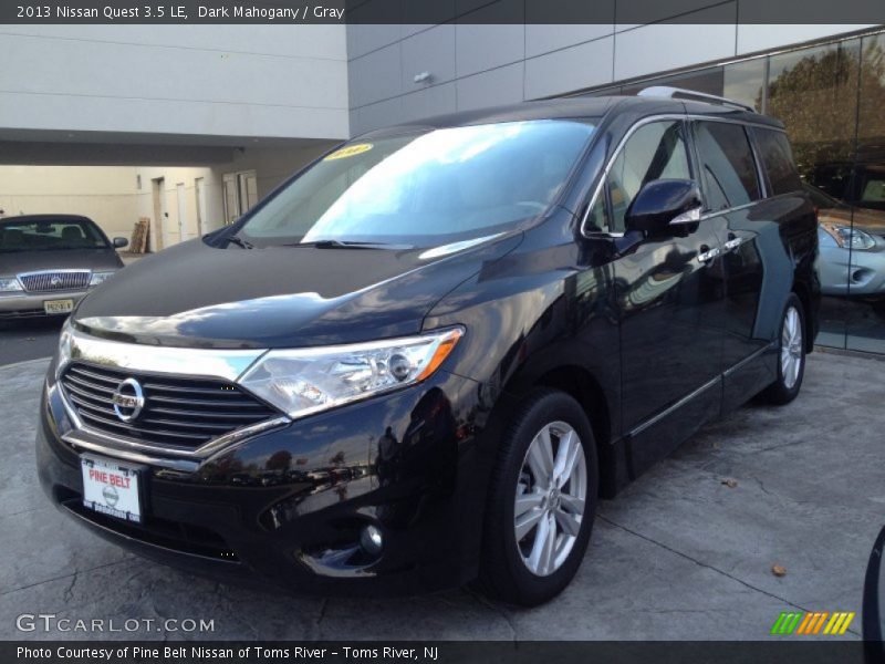 Dark Mahogany / Gray 2013 Nissan Quest 3.5 LE