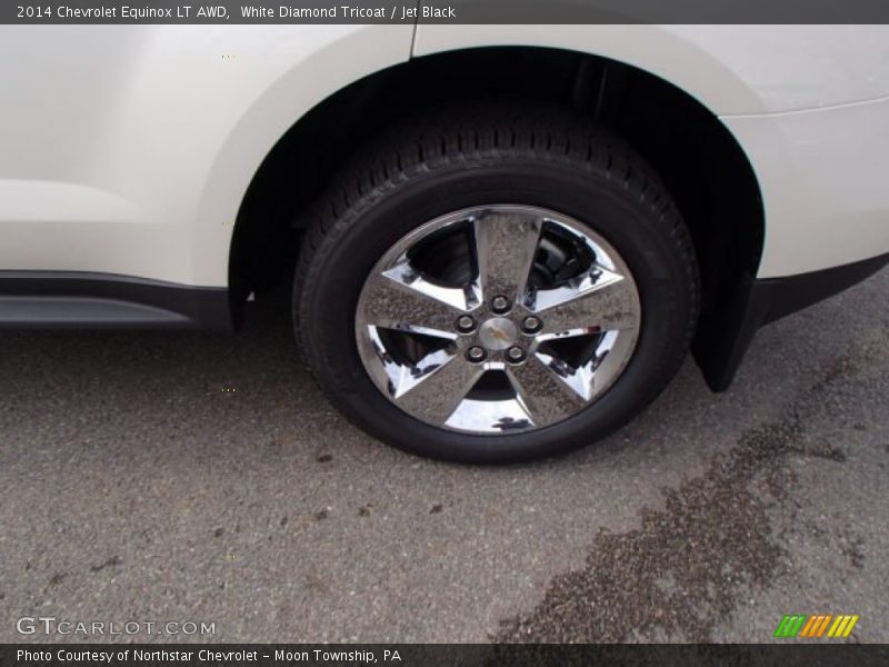 White Diamond Tricoat / Jet Black 2014 Chevrolet Equinox LT AWD