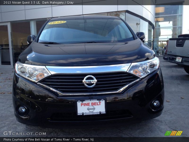 Dark Mahogany / Gray 2013 Nissan Quest 3.5 LE