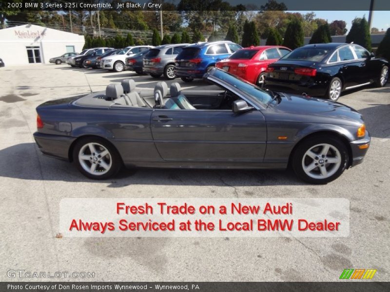 Jet Black / Grey 2003 BMW 3 Series 325i Convertible