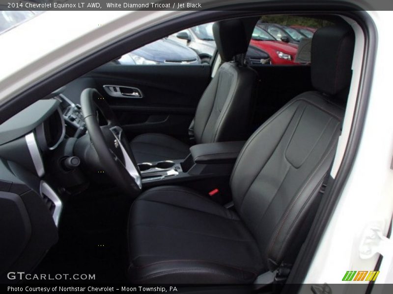 White Diamond Tricoat / Jet Black 2014 Chevrolet Equinox LT AWD