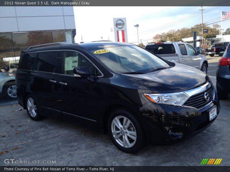 Dark Mahogany / Gray 2013 Nissan Quest 3.5 LE