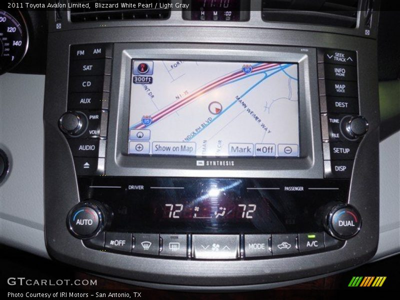 Blizzard White Pearl / Light Gray 2011 Toyota Avalon Limited