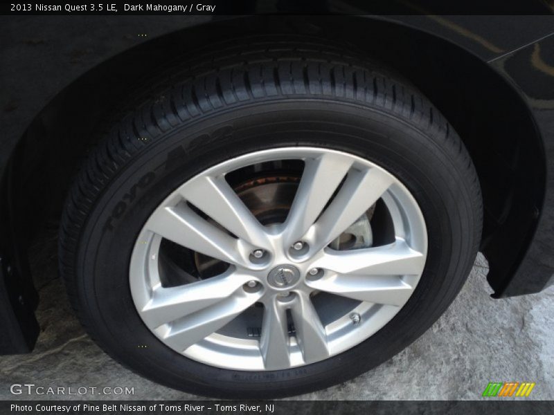 Dark Mahogany / Gray 2013 Nissan Quest 3.5 LE