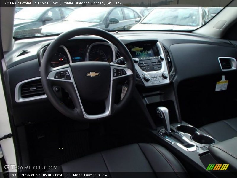 White Diamond Tricoat / Jet Black 2014 Chevrolet Equinox LT AWD