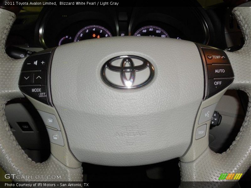 Blizzard White Pearl / Light Gray 2011 Toyota Avalon Limited