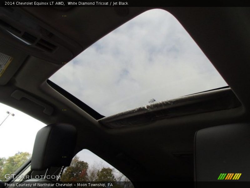 White Diamond Tricoat / Jet Black 2014 Chevrolet Equinox LT AWD