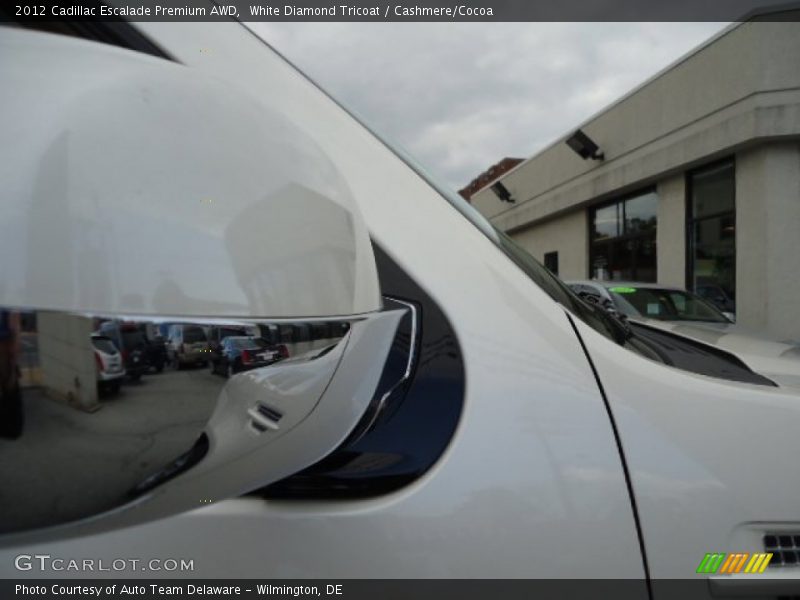 White Diamond Tricoat / Cashmere/Cocoa 2012 Cadillac Escalade Premium AWD
