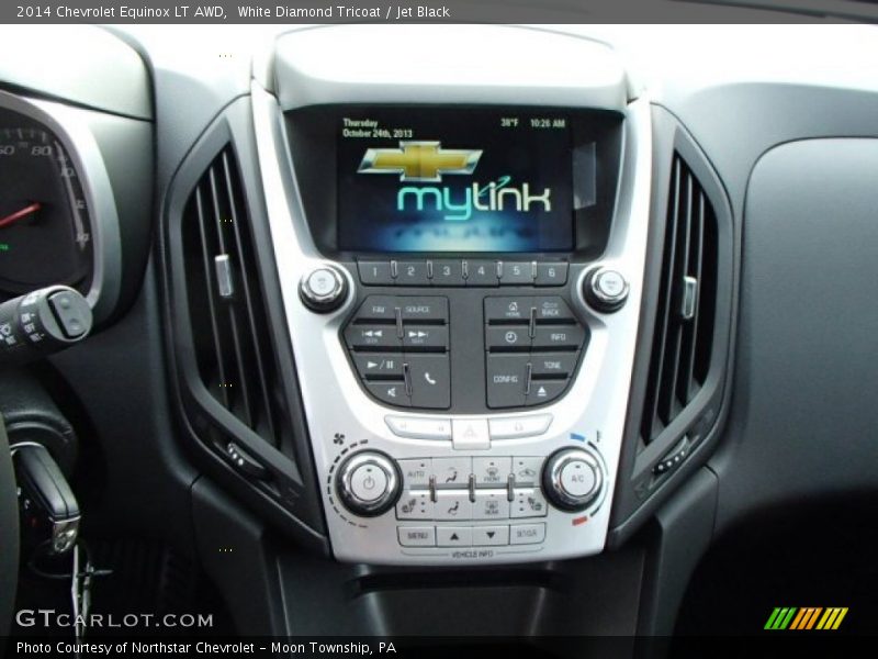 White Diamond Tricoat / Jet Black 2014 Chevrolet Equinox LT AWD