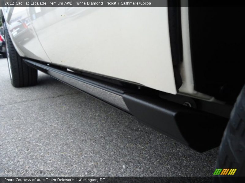 White Diamond Tricoat / Cashmere/Cocoa 2012 Cadillac Escalade Premium AWD