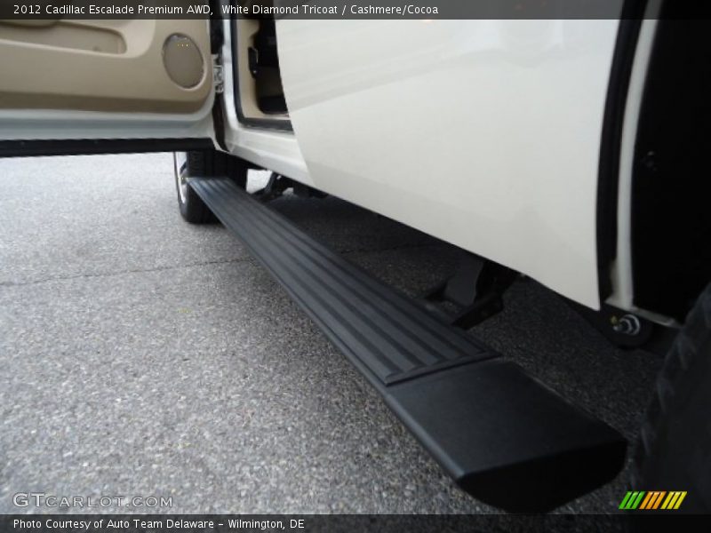 White Diamond Tricoat / Cashmere/Cocoa 2012 Cadillac Escalade Premium AWD