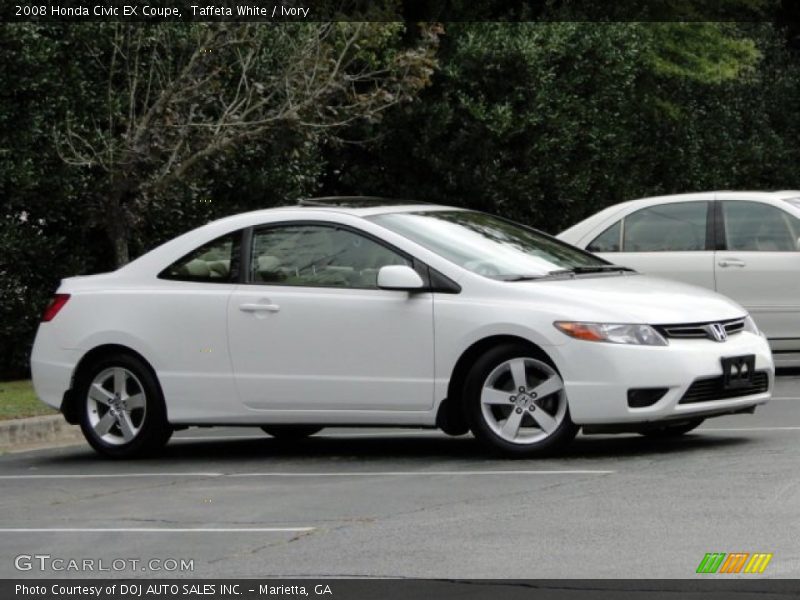 Taffeta White / Ivory 2008 Honda Civic EX Coupe