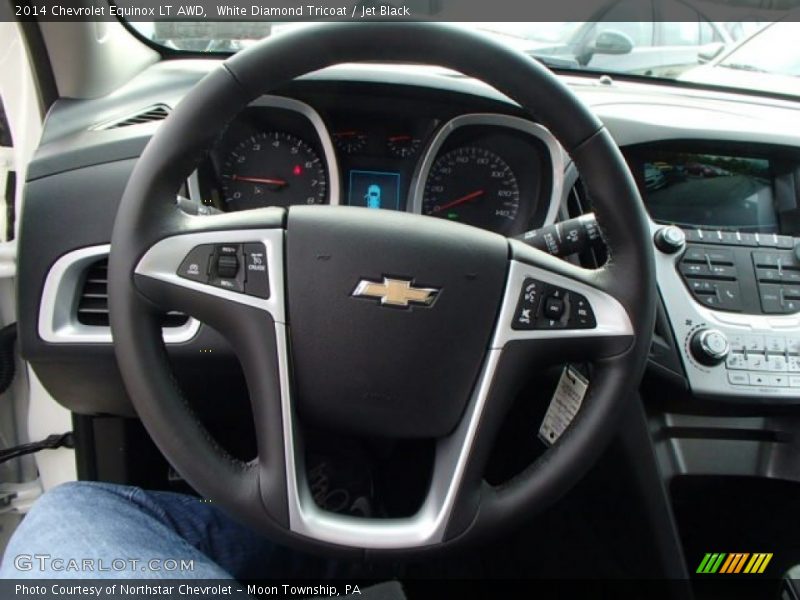 White Diamond Tricoat / Jet Black 2014 Chevrolet Equinox LT AWD