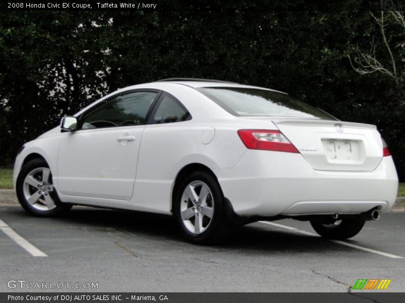 Taffeta White / Ivory 2008 Honda Civic EX Coupe