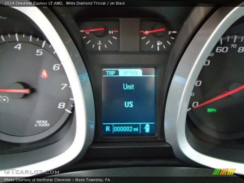 White Diamond Tricoat / Jet Black 2014 Chevrolet Equinox LT AWD