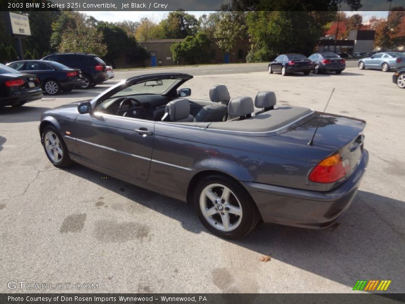 Jet Black / Grey 2003 BMW 3 Series 325i Convertible