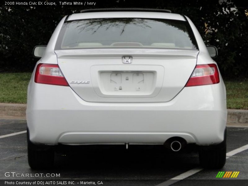 Taffeta White / Ivory 2008 Honda Civic EX Coupe