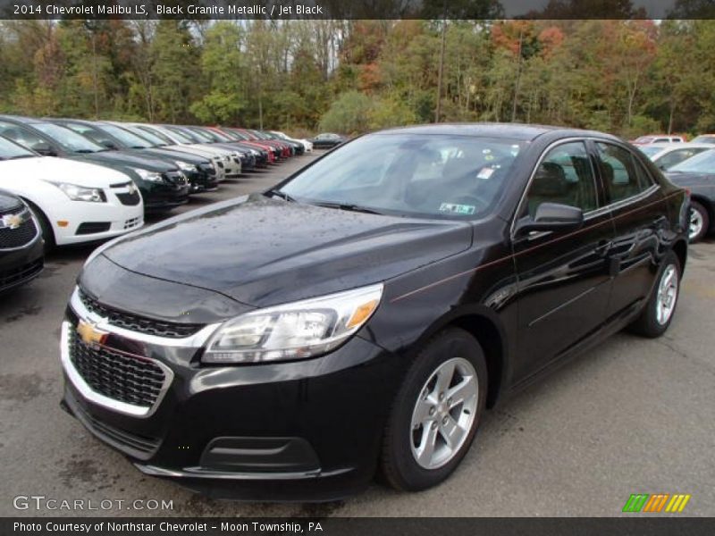 Black Granite Metallic / Jet Black 2014 Chevrolet Malibu LS