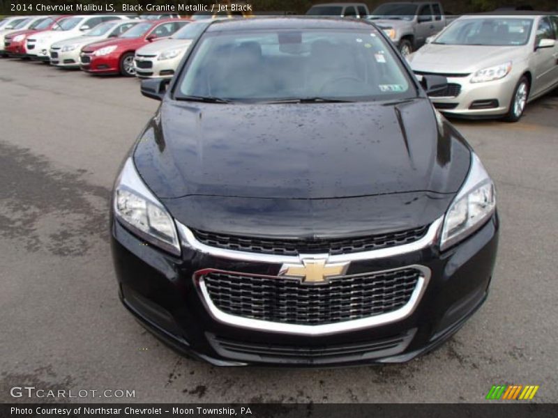 Black Granite Metallic / Jet Black 2014 Chevrolet Malibu LS