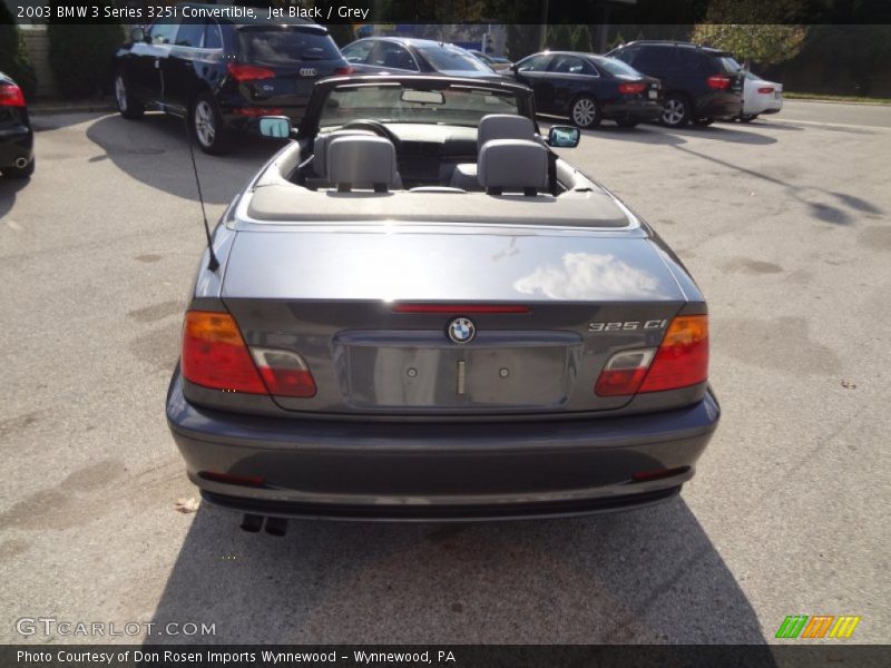 Jet Black / Grey 2003 BMW 3 Series 325i Convertible