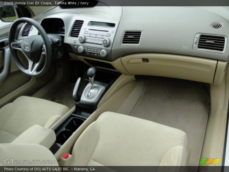 Taffeta White / Ivory 2008 Honda Civic EX Coupe
