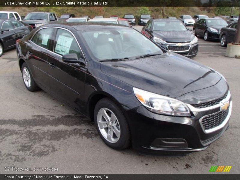 Black Granite Metallic / Jet Black 2014 Chevrolet Malibu LS