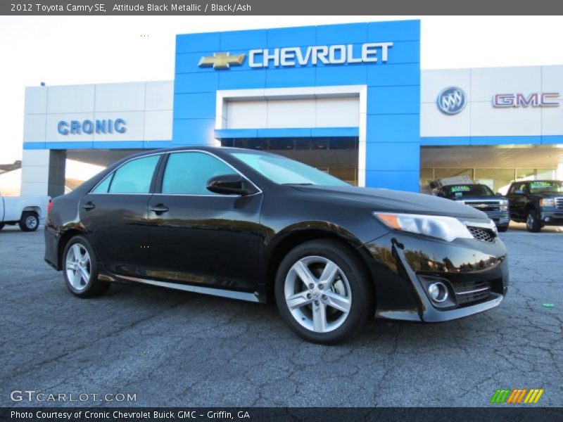 Attitude Black Metallic / Black/Ash 2012 Toyota Camry SE