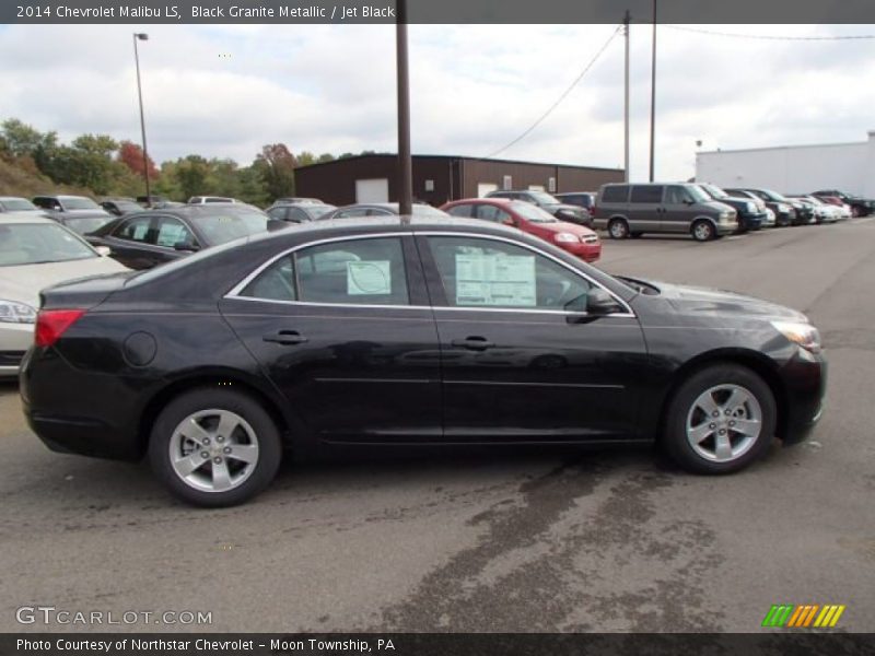 Black Granite Metallic / Jet Black 2014 Chevrolet Malibu LS