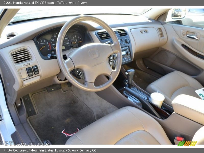 Taffeta White / Ivory 2001 Honda Accord EX V6 Sedan